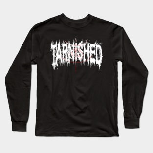 Tarnished white metal font Long Sleeve T-Shirt